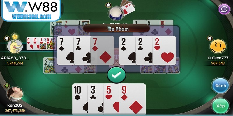 Quy tắc điểm đền cần được hiểu vững khi chơi Phỏm để thắng lớn